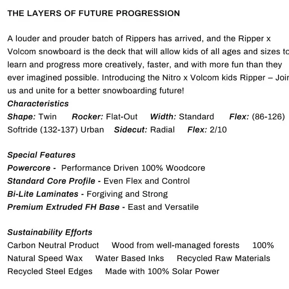 132 CM Volcom Nitro Snowboard - Picture 7 of 16